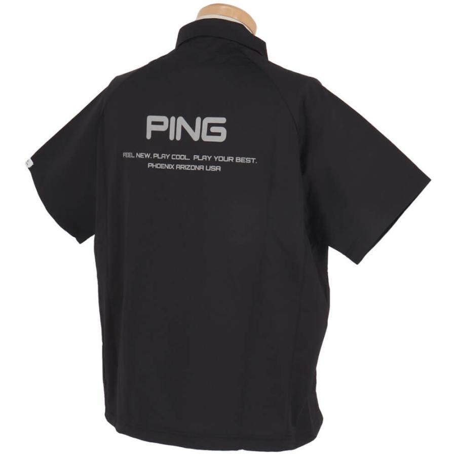 PING（ピン） 送料無料 ピンゴルフ メンズ 撥水 布帛 半袖 ハーフ
