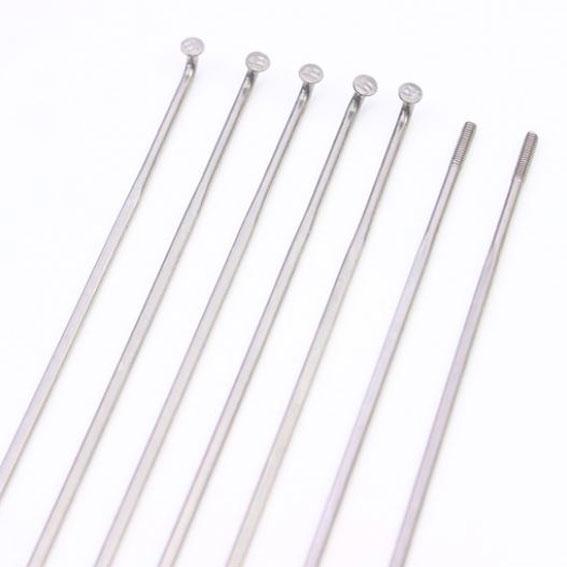 CNスポーク エアロ474スポーク&ブラスニップル シルバー 260-298mm 36