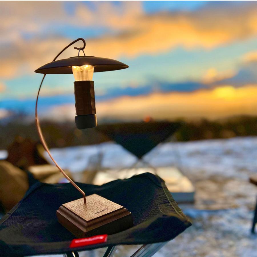 完売】ランタンシェード キャンプギア おしゃれ 木目調 黒 ミニマ