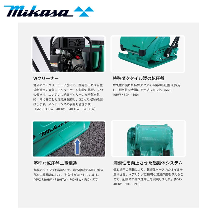 IKA 三笠産業 mikasa プレートコンパクター MVC-F60H ストレート