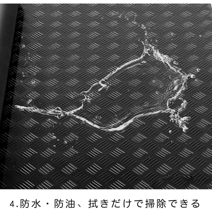 ガレージマット ゴムマット 幅1m 長さ5m 厚さ3mm 屋外 バイク 滑り止め
