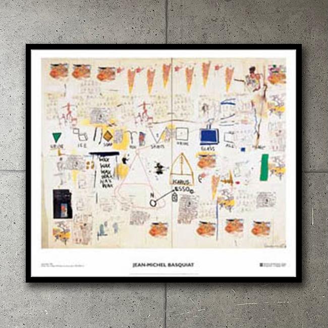 額装品/Icarus Esso 1986（ジャン ミシェル バスキア） : azポスター