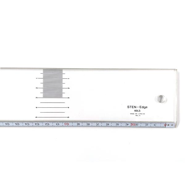 CONCISE（コンサイス） 直定規 側面ステンレス加工 ステンエッジ