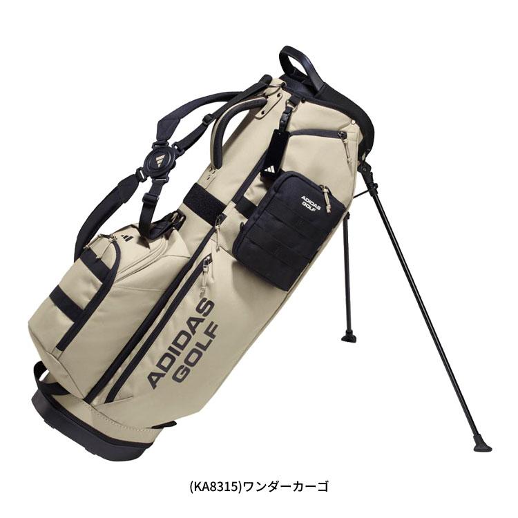 adidas ゴルフキャディバッグ オシャレなトリコロールカラー フード