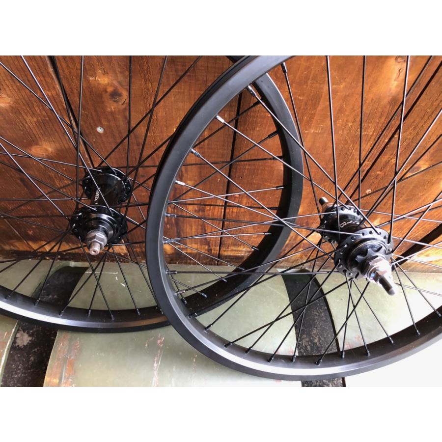 BMX FLATLANDの必需品前後セット TNBカスタムホイール (F)KHE 3/8+ (R