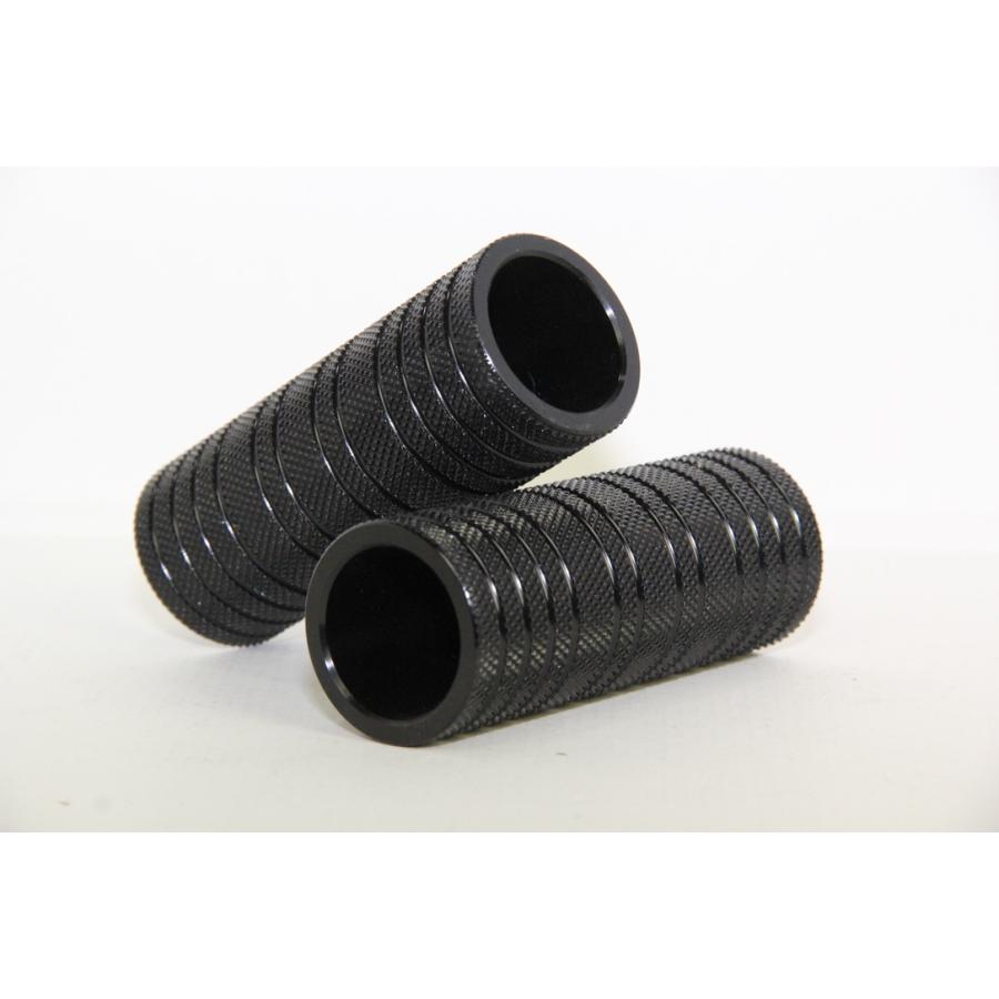 自転車 BMX ペグ フラット アルミ LOVE GOAT ブラック 新品 2本セット