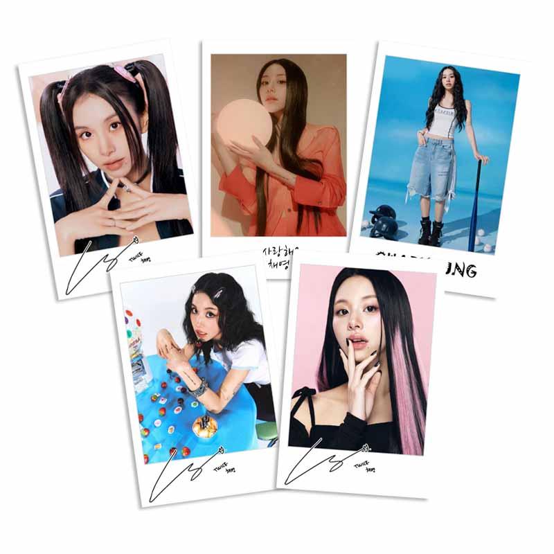 トゥワイス チェヨン TWICE カードサイズ ラミネートトレカ 写真 5枚