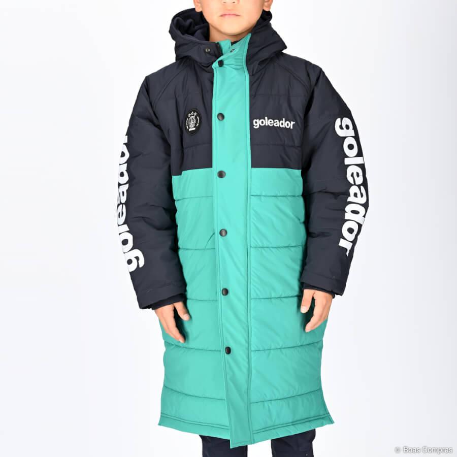 ゴレアドール ジュニア中綿バイカラーロングベンチコート【送料無料