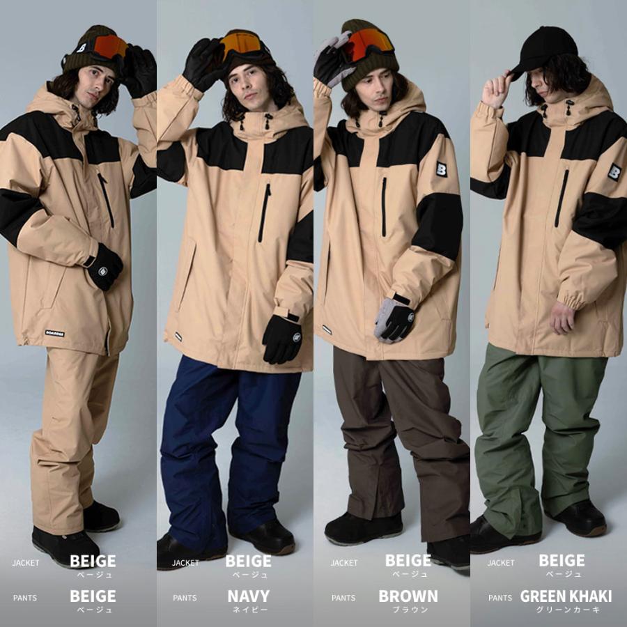 BOARDEE スノボウェア メンズ 上下セット スノーボードウェア BOARDEE