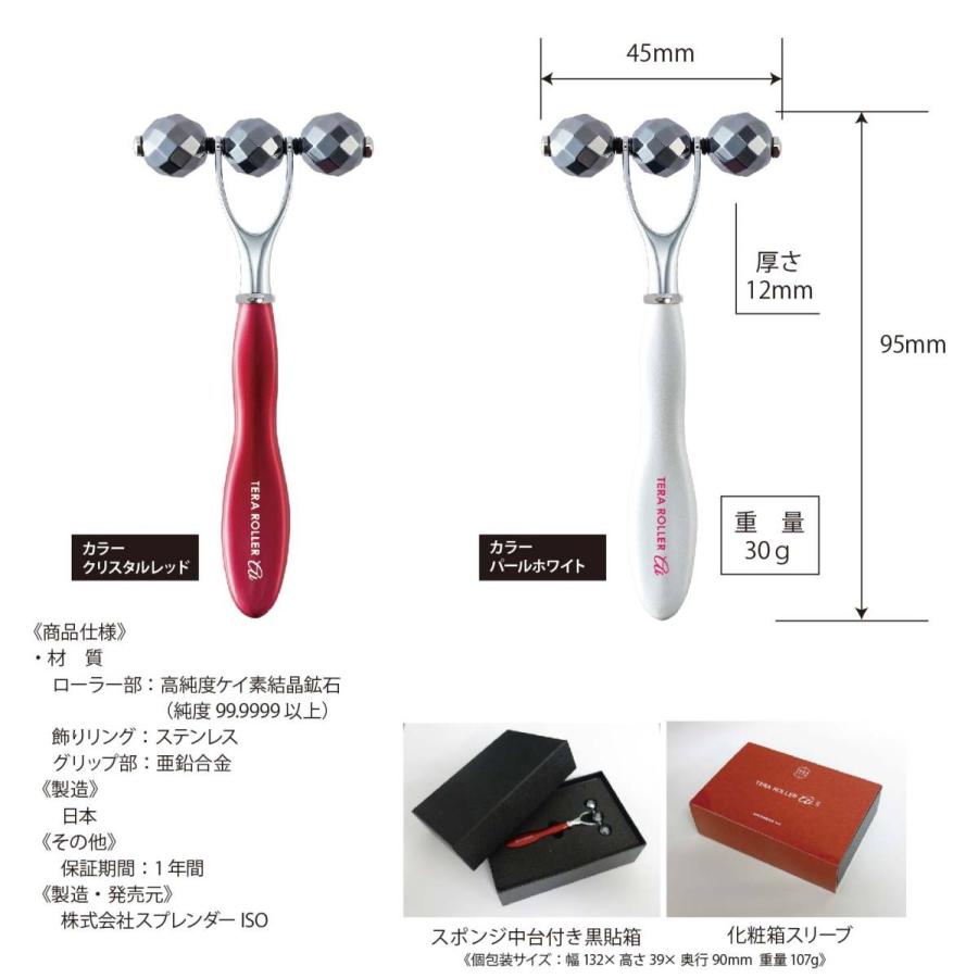 テラローラー アイII 美顔器 美波動 美容 ローラー テラヘルツ鉱石