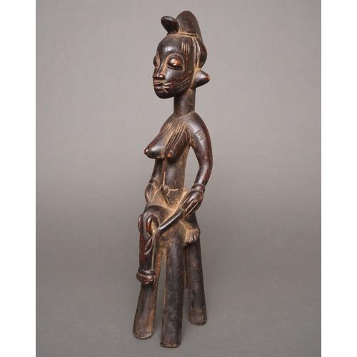 アフリカ コートジボワール セヌフォ族 座像 立像 人形 No,1