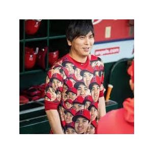 新品]大谷翔平 選手 顔 だらけ Tシャツ 米国直輸入 本物 新品未使用 XL