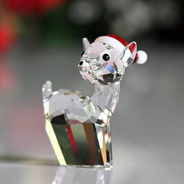 SWAROVSKI（スワロフスキー） 置物（Swarovski） クリスマス 雌ジカと