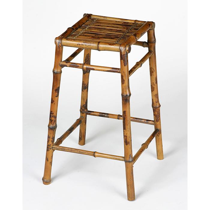 盆栽飾り卓 盆栽飾り台 「斑竹正方高卓」 盆栽卓 盆栽台 高卓 懸崖卓