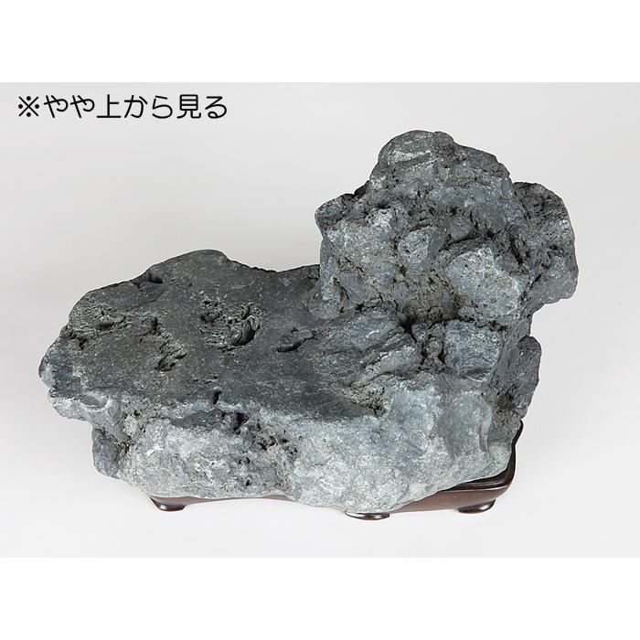 水石 「千軒石」 盆石 天然石 すいせき 台座付き 現品限り : 盆栽彩都