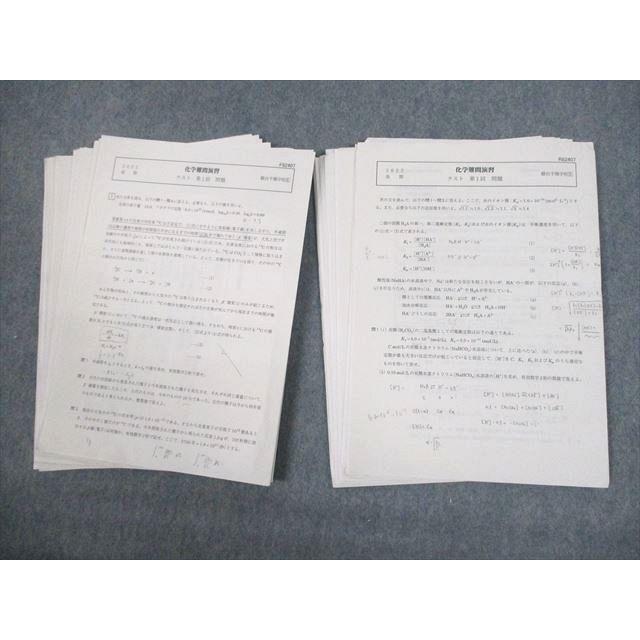 駿台 化学難問演習 テスト計19回分 通年セット 2022 015m0D : ブックス