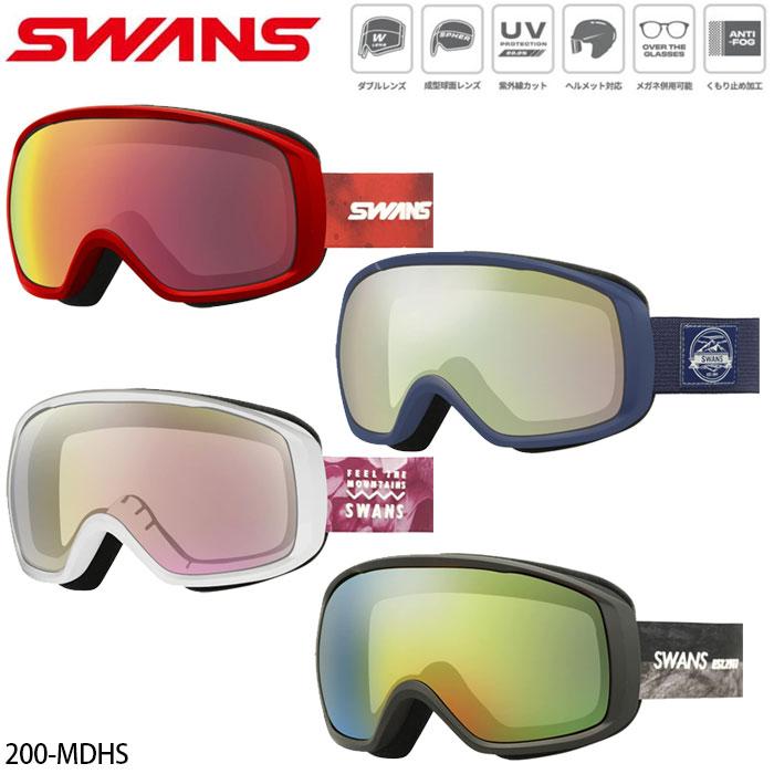 SWANS（スワンズ） スノーゴーグル 24-25 SWANS 200-MDHS SMBK L/W GLR