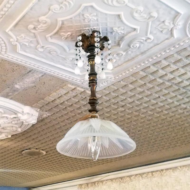 オパールセント シーリングライト フランスアンティーク : BAU