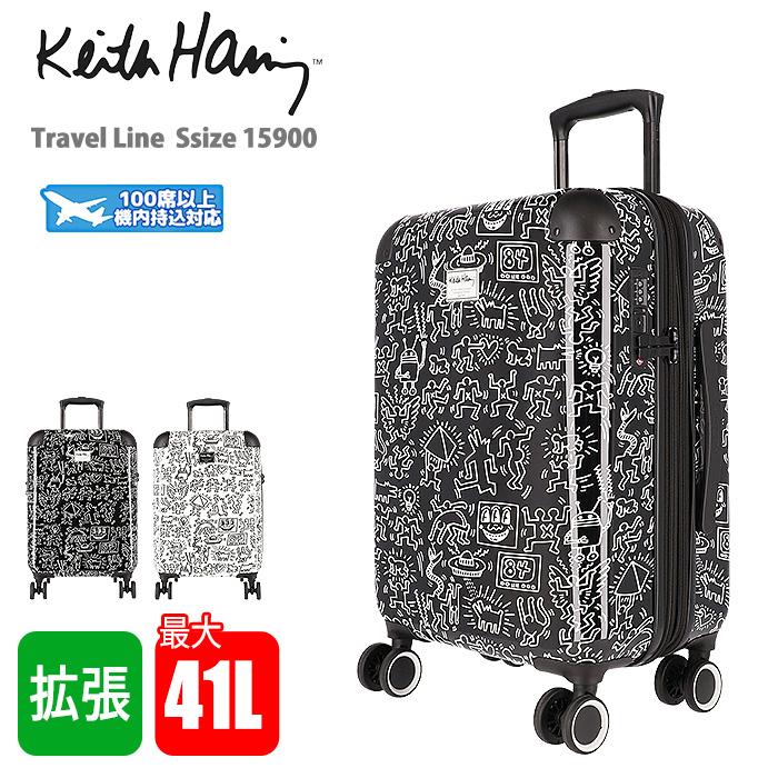 キースヘリング スーツケース 拡張 ハードキャリー ビジネスキャリー