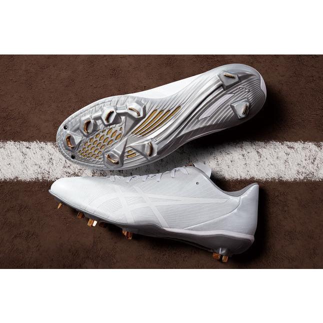 ゴールドステージ アシックス asics 野球スパイク 1121A062 白スパイク