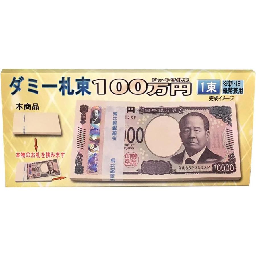 100万円 札束 ダミー お金 おもちゃ 紙幣 フェイク おもしろい 景品