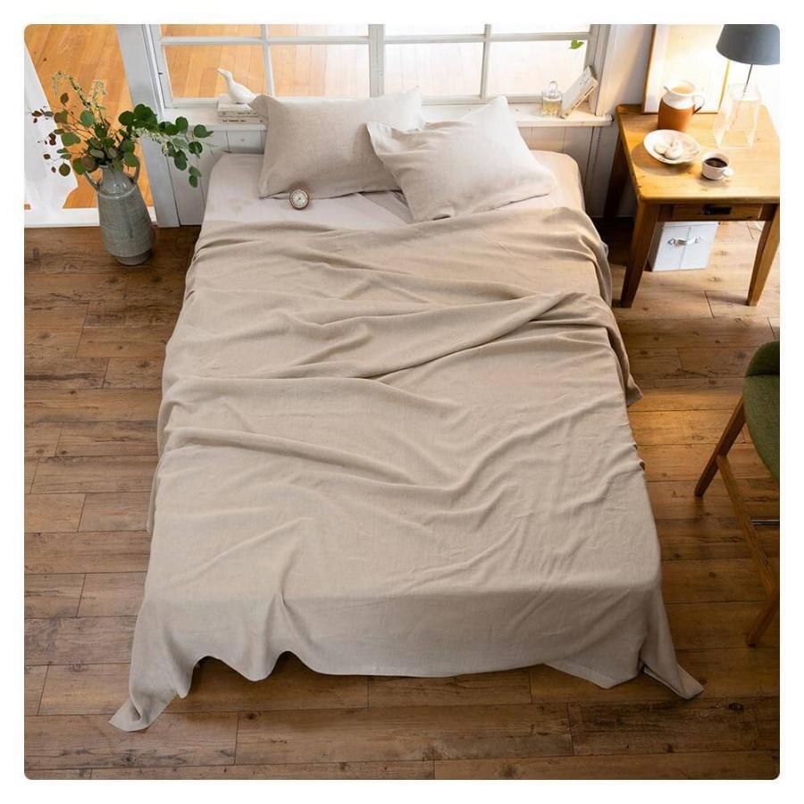 マルチカバー 麻100% Mサイズ ファインリネン ワンウォッシュ 210