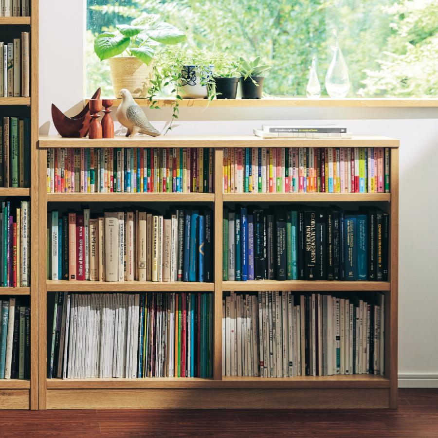 ベルメゾン（BELLE MAISON） 本棚 棚 ラック ディスプレイラック 腰高