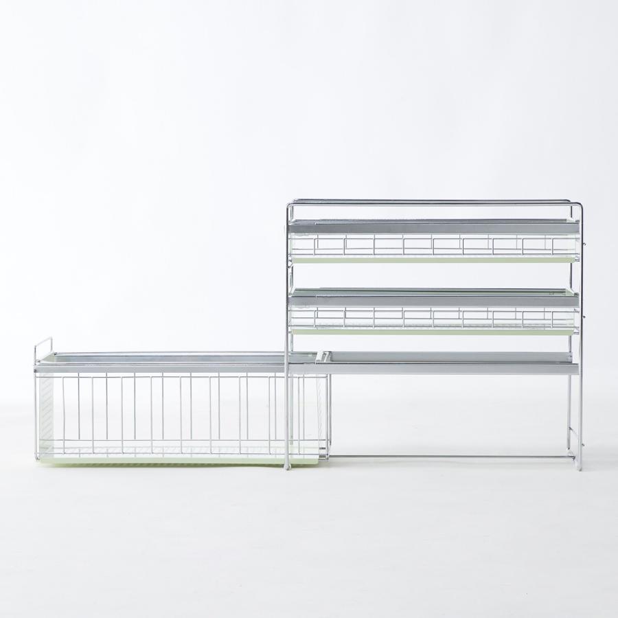 ベルメゾン（BELLE MAISON） キッチンラック スライドラック 収納