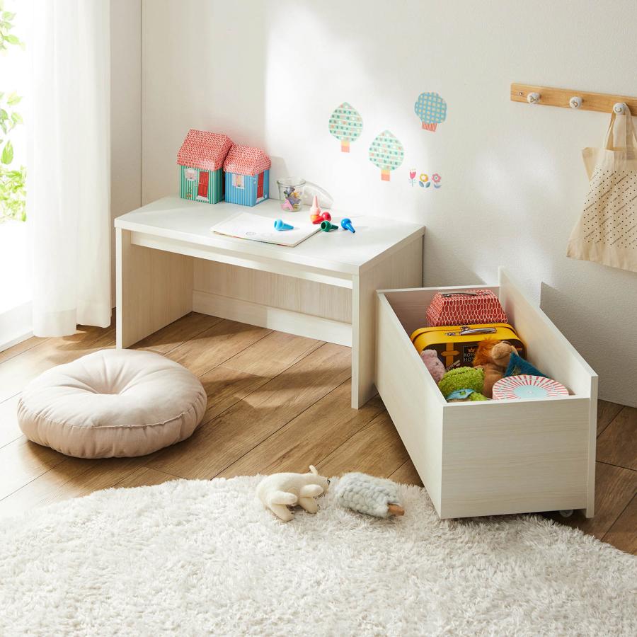 ベルメゾン（BELLE MAISON） 収納ベンチ 収納 ベンチ デスクにもなる