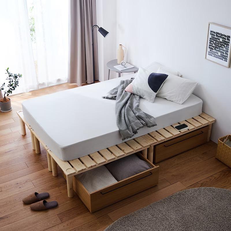 ベルメゾン（BELLE MAISON） すのこベッド シングル スノコベッド