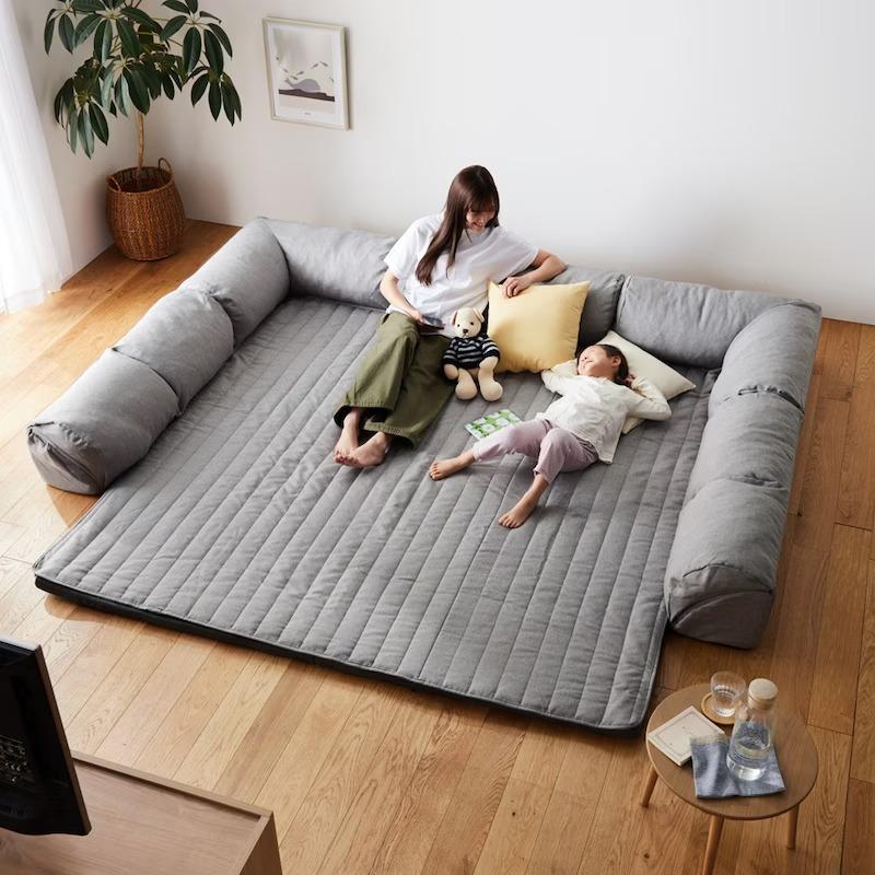 ベルメゾン（BELLE MAISON） ソファー ソファ ローソファー 大 4cm厚