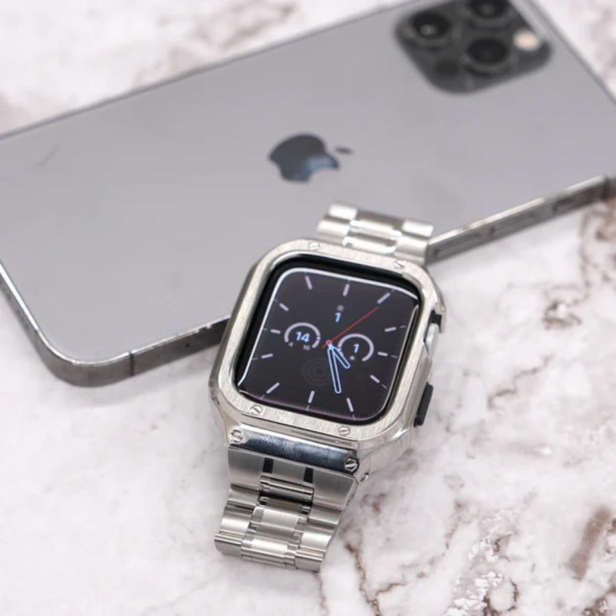 Apple Watch SE3 Ultra3対応 アップルウォッチ バンド ケース一体型