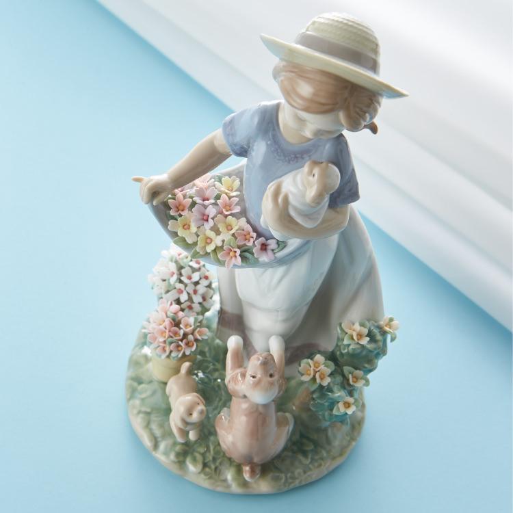LLADRO（リヤドロ） 僕と遊ぼう 陶器 インテリア 置物 オブジェ 洋 の