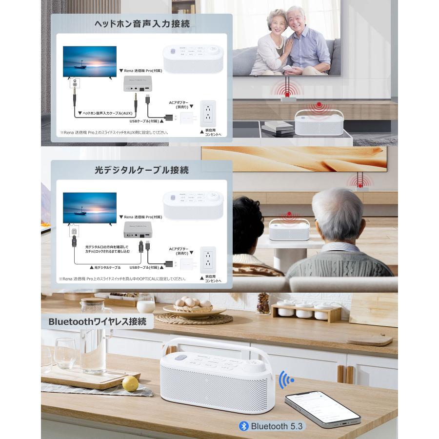 破格20W究極音質 思いやり手元スピーカー ゼロ遅延 テレビ スピーカー
