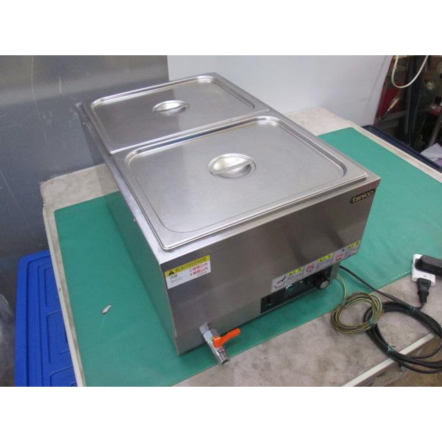 タニコー 電気式ウォーマー 卓上タイプ N-TCW-3555E-2 縦置き2槽 湯煎