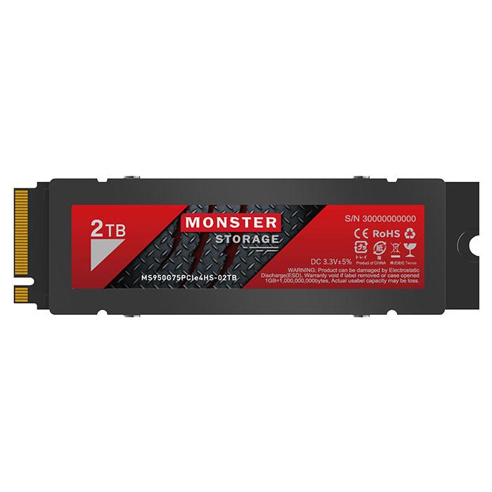 Monster Storage Monster Storage 2TB NVMe SSD PCIe Gen 4×4 最大読込