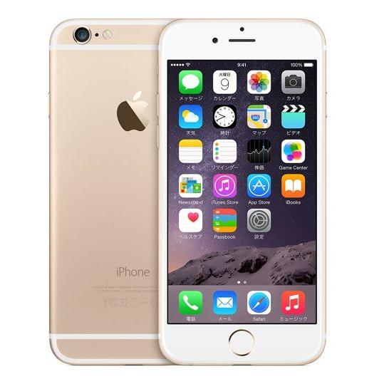 Apple 海外SIMシムフリー版 Apple iPhone6 ゴールド(金)16GB [送料無料