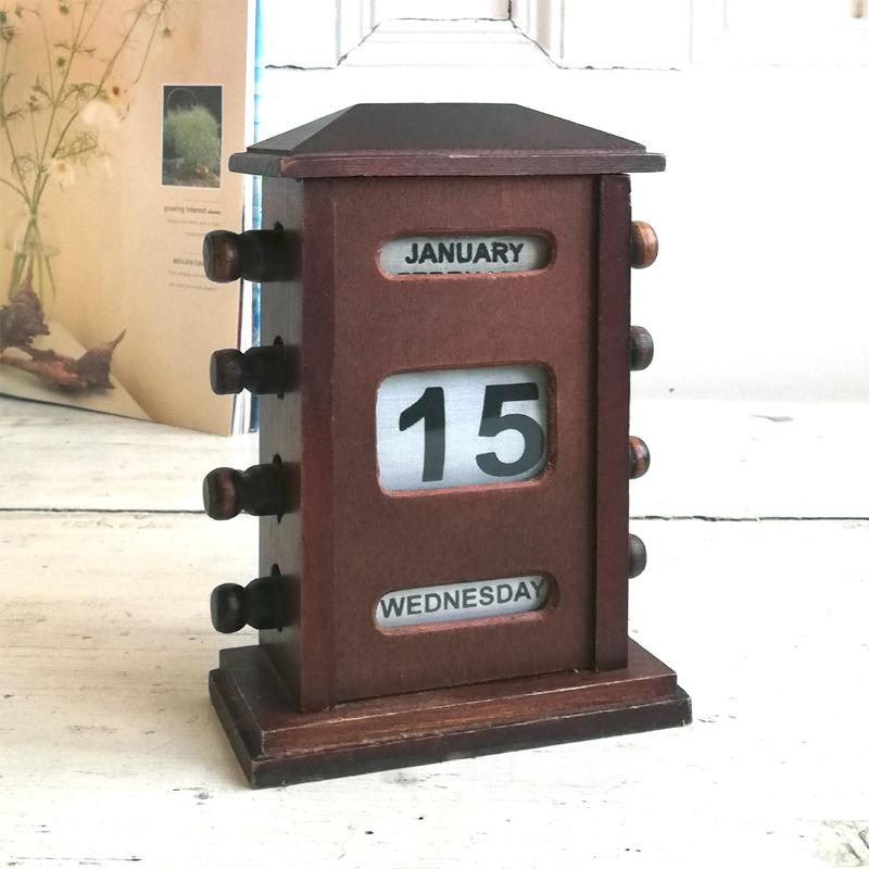 木製 万年 デスクカレンダー : BAU ANTIQUES - 通販 - Yahoo!ショッピング