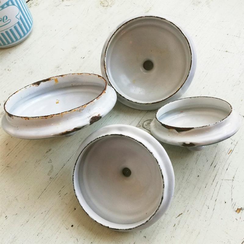 BB社 ローズガーランド キャニスター 4個セット フランスアンティーク