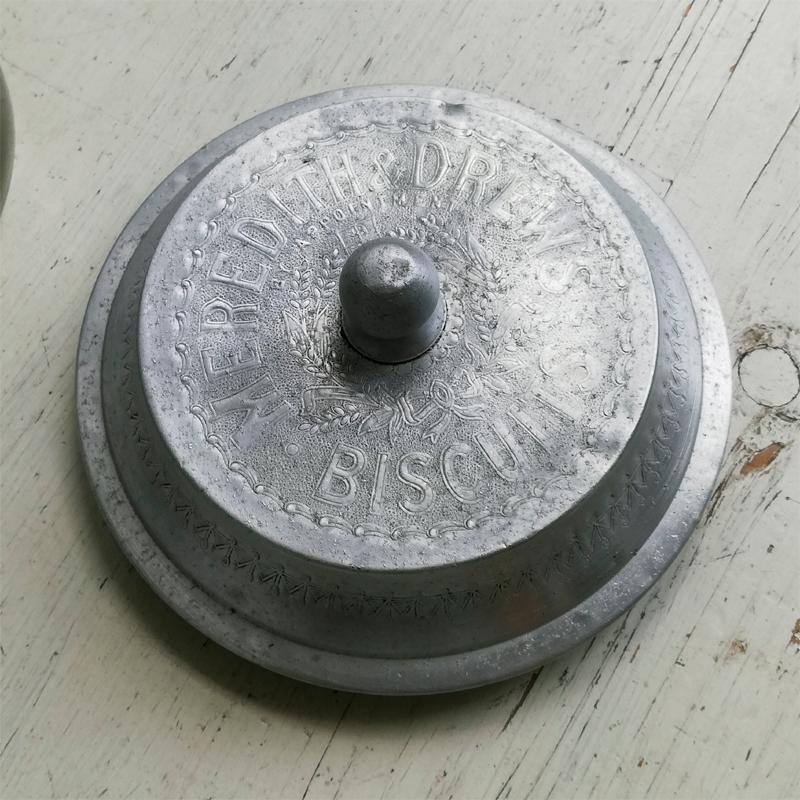 MEREDITH & DREW ガラス ビスケットジャー イギリスアンティーク : BAU