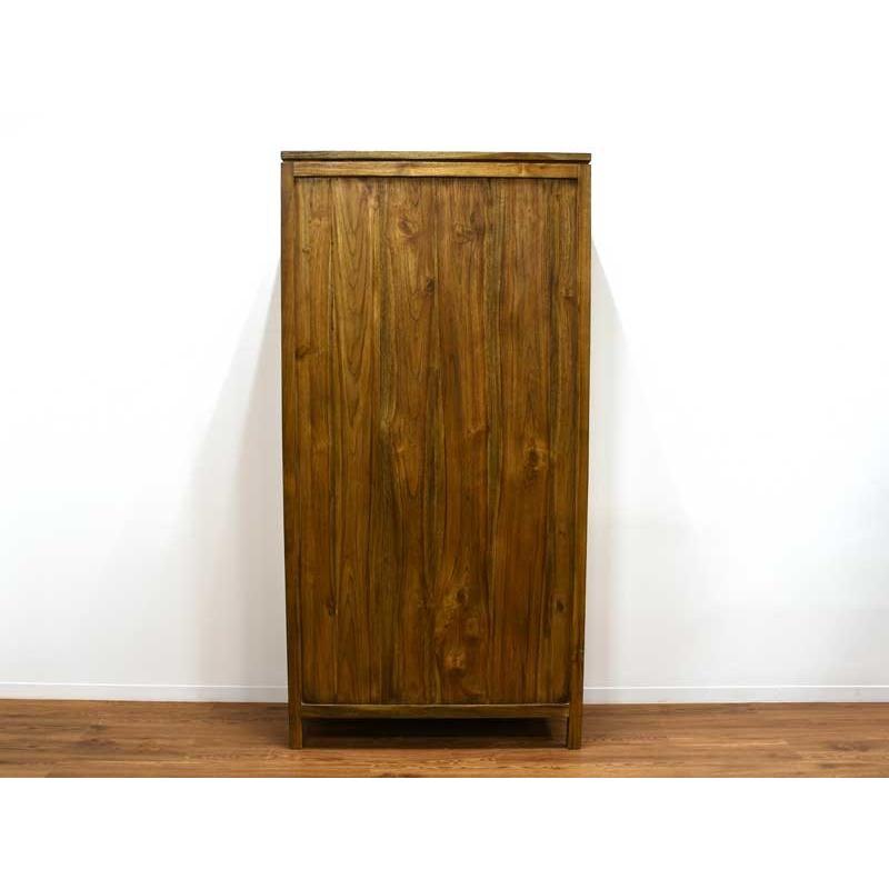 ブックシェルフ チーク 無垢 幅88cm アジアン 北欧 木製 アンティーク