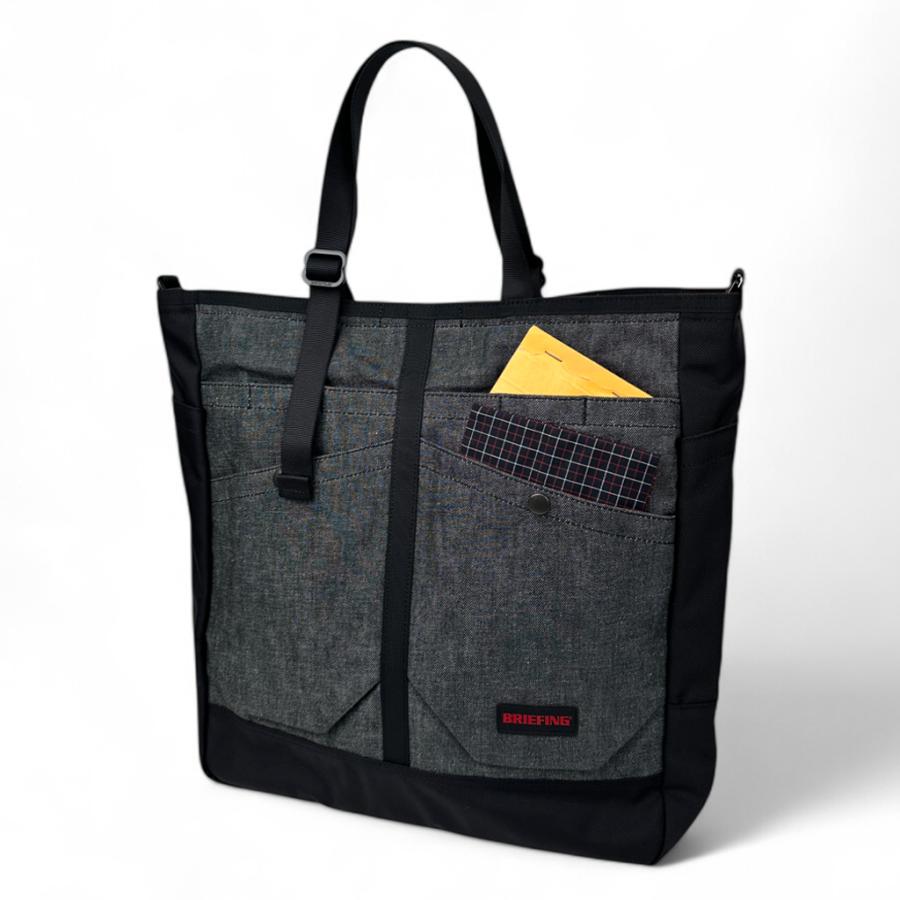BRIEFING（ブリーフィング） ブラックデニム トートバッグ BRIEFING