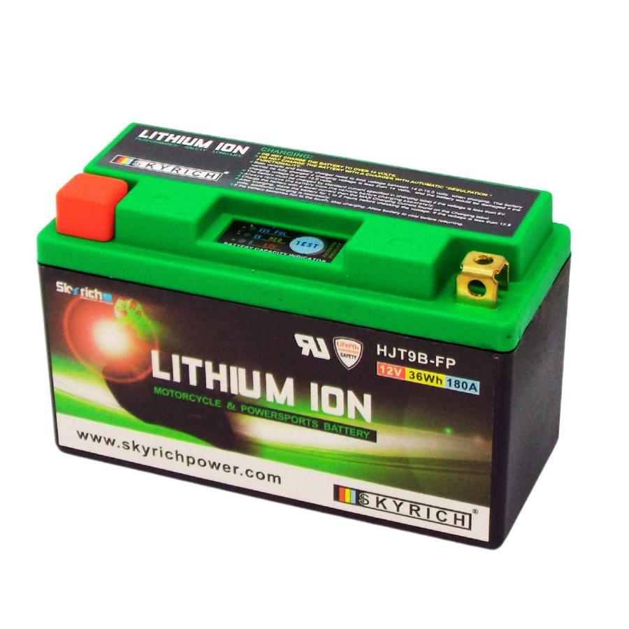 SKYRICH HJT9B-FP バイク用リチウムイオンバッテリー【互換 ユアサYT9B