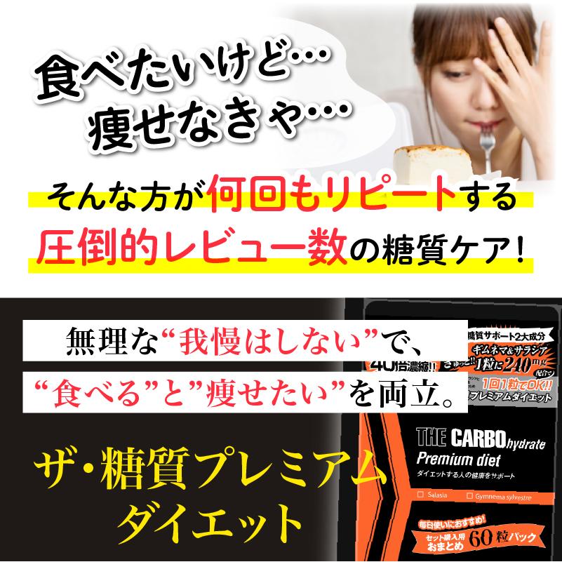 ザ糖質プレミアムダイエット 20粒入り サラシア ギムネマ 糖質