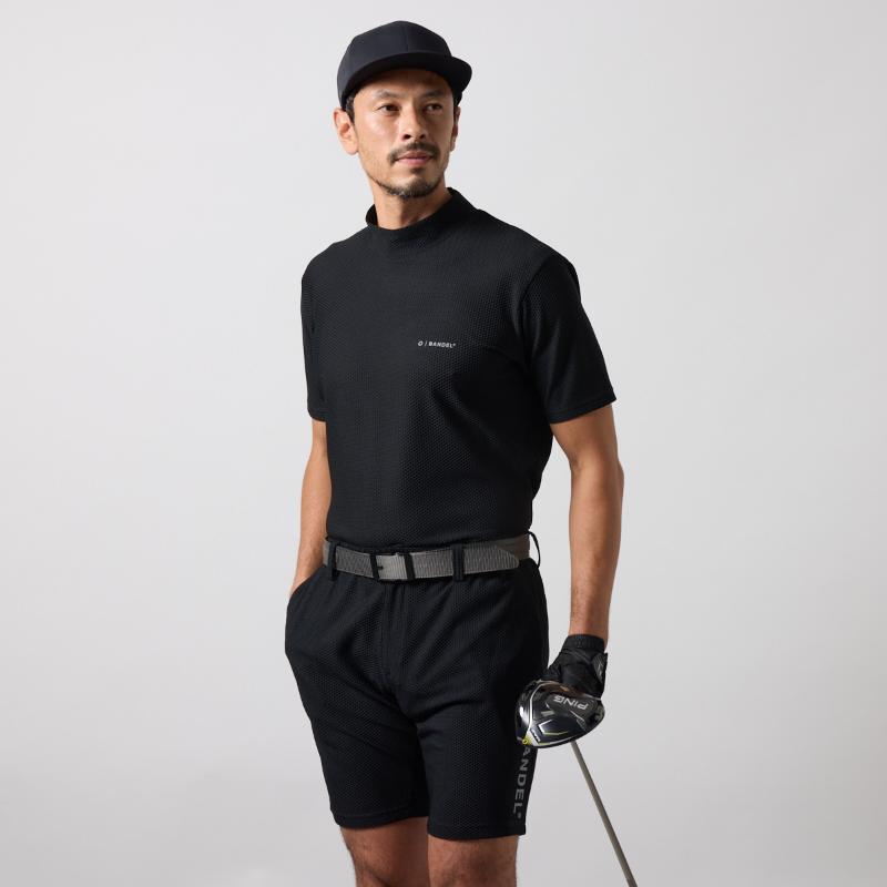 BANDEL（バンデル） DRYWAFFLE STRETCH S/S MOCK NECK SHIRTS モック