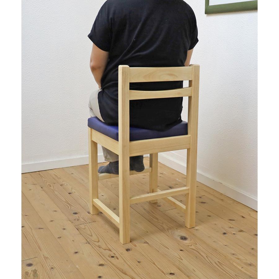 木製 座面高50cm カウンターチェア 彩花 ナチュラル色 コンパクト 椅子