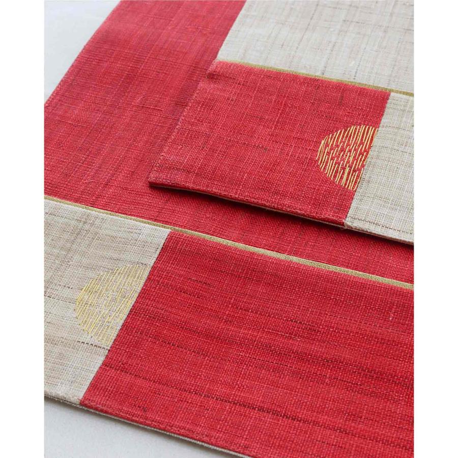 リニューアル】日の出ラナー 麻 リネン ランナー テーブルランナー