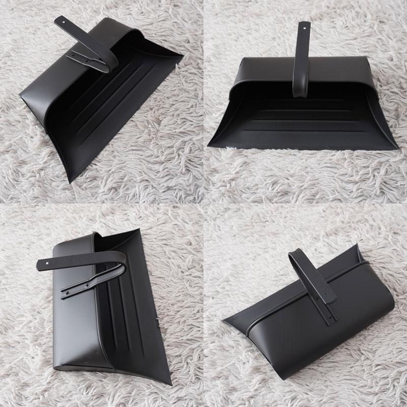 英国 hillbrush ヒルブラシ スティールダストパン ちりとり 黒