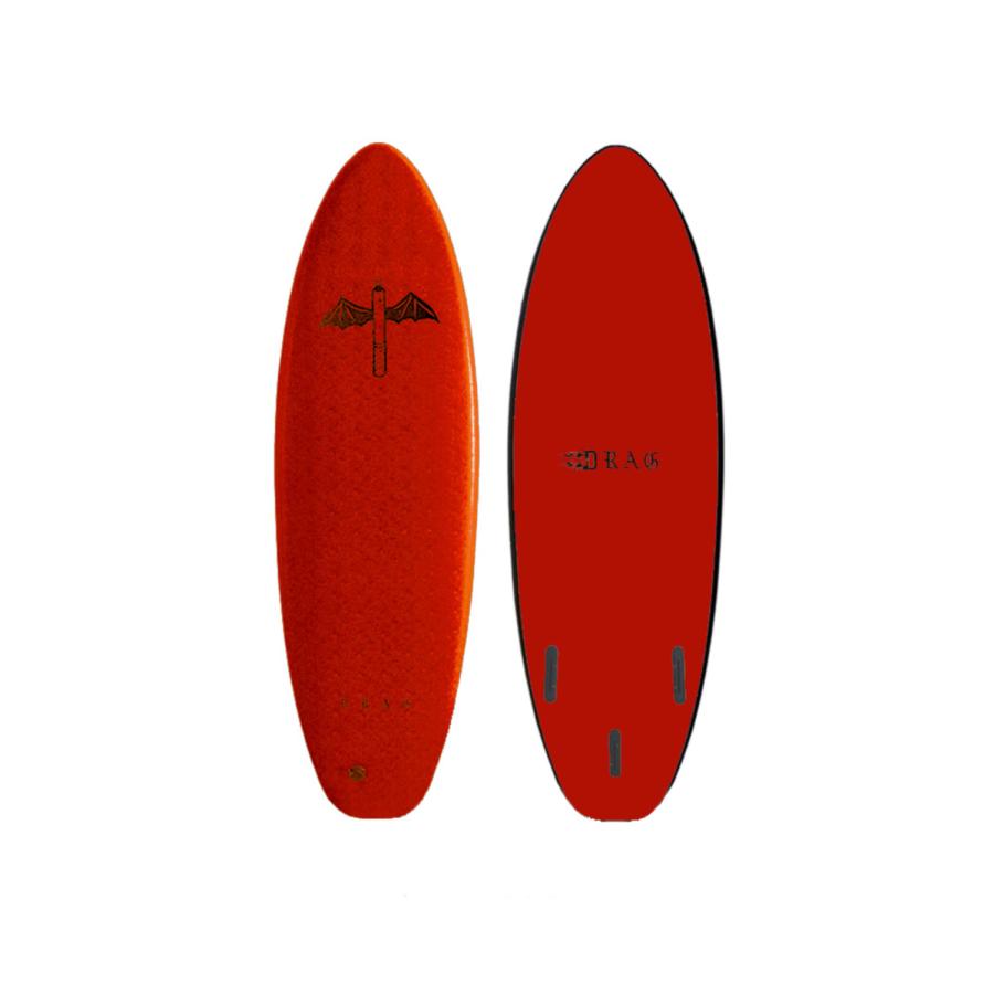 DRAG SOFTBOARD DG DART 6'6 スラスタ RED ドラッグソフトボード
