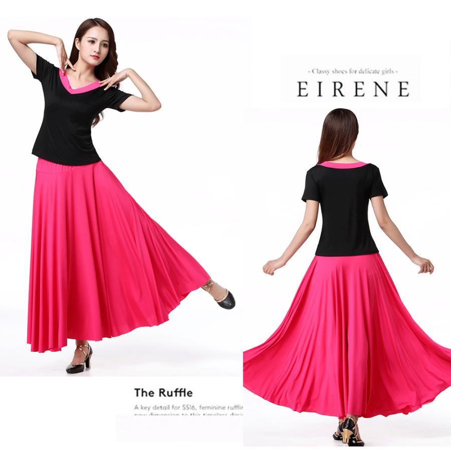 即日発送 社交ダンス 練習着 ロングスカート スカート ステージ 衣装